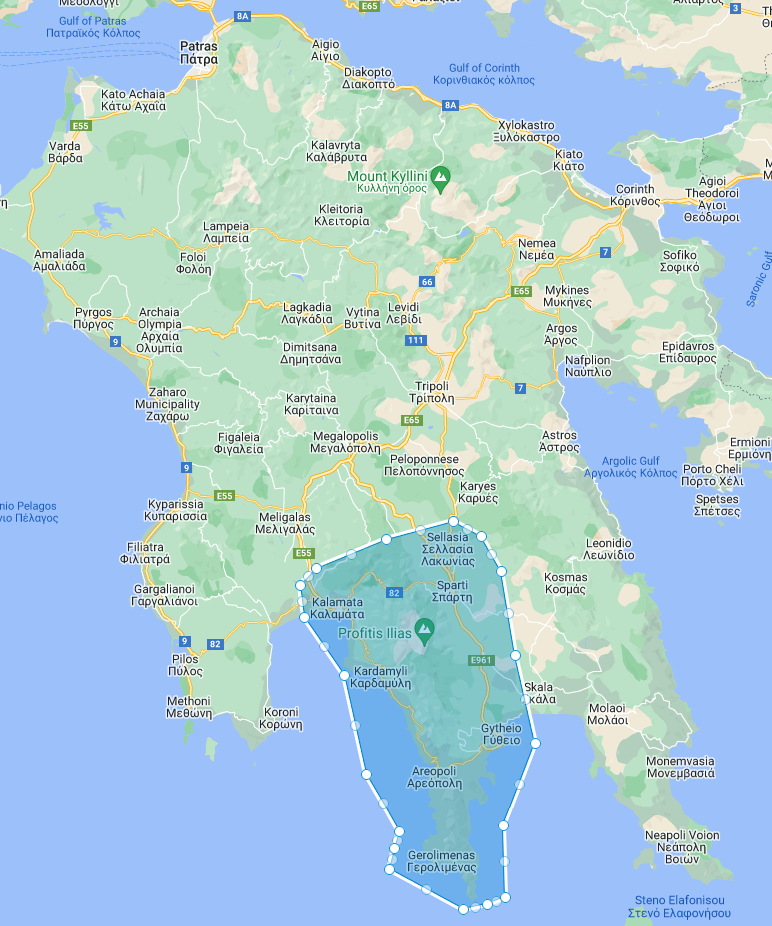 God of Wind - Route Map