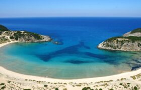 *Swimming at the most famous beach @ Voïdokilia